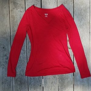 Red long sleeve shirt